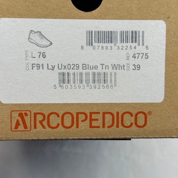 Arcopedico F91‎ Lyra Walking Shoes Comfort Blue Print Sneakers Size 39 US 8-8.5 - Picture 11 of 13